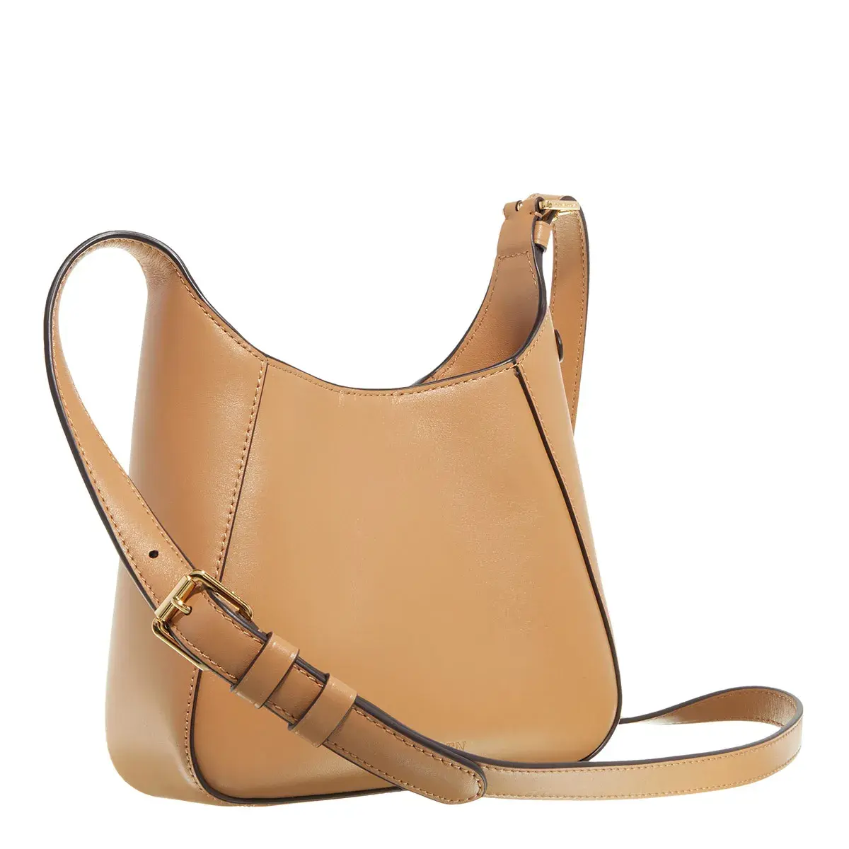 Strukturierte Leder Schultertasche mit Schloss