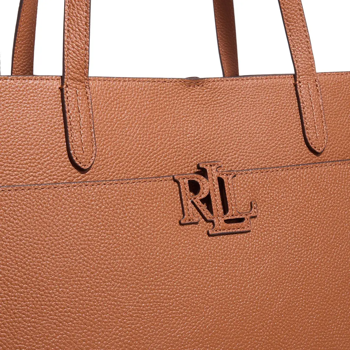 Klassische Tote Bag aus genarbtem Leder mit Tasche