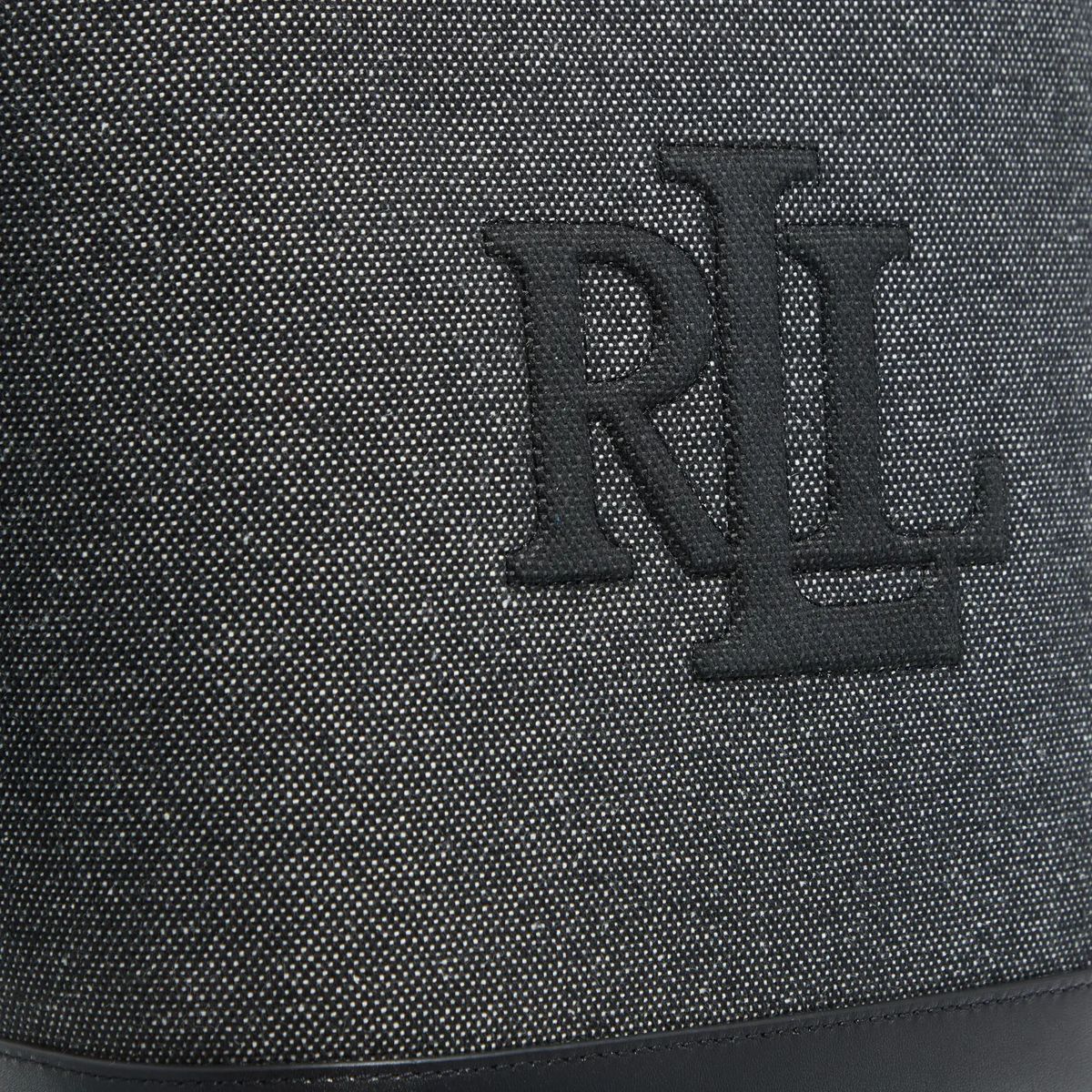 Bucket Bag aus strukturiertem Canvas mit Logo