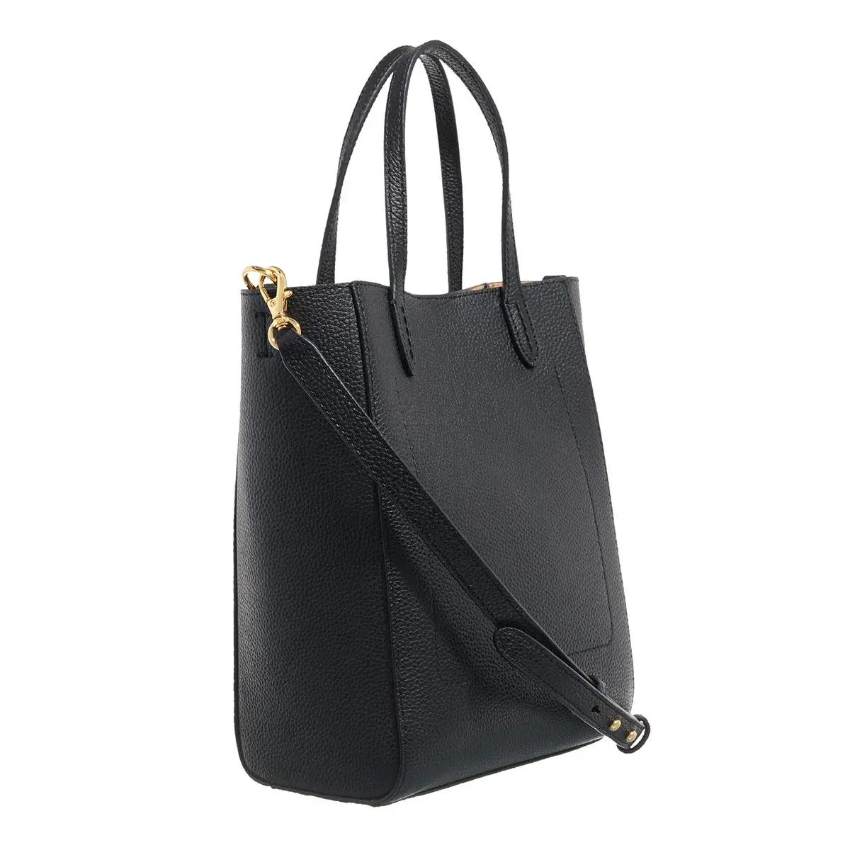 Mini-Handtasche aus genarbtem Leder