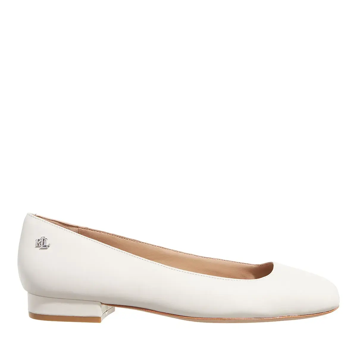 Elegante weiße Ballerinas aus Leder