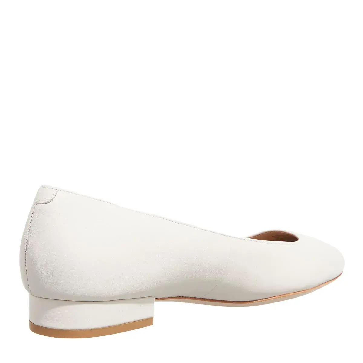 Elegante weiße Ballerinas aus Leder