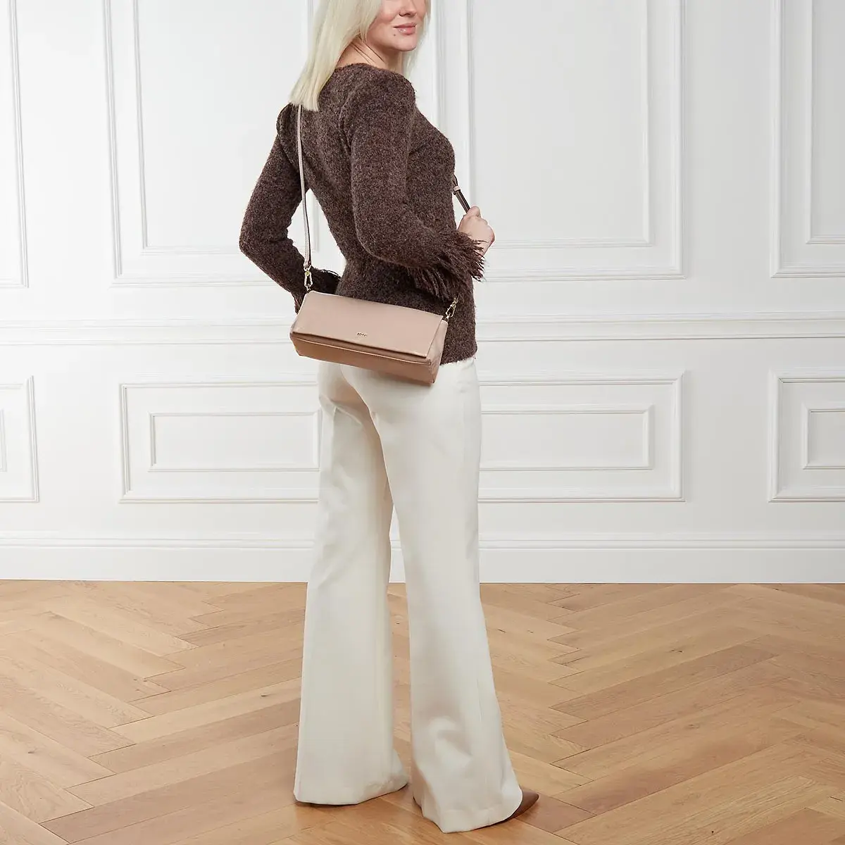 Elegante Schultertasche aus Leder
