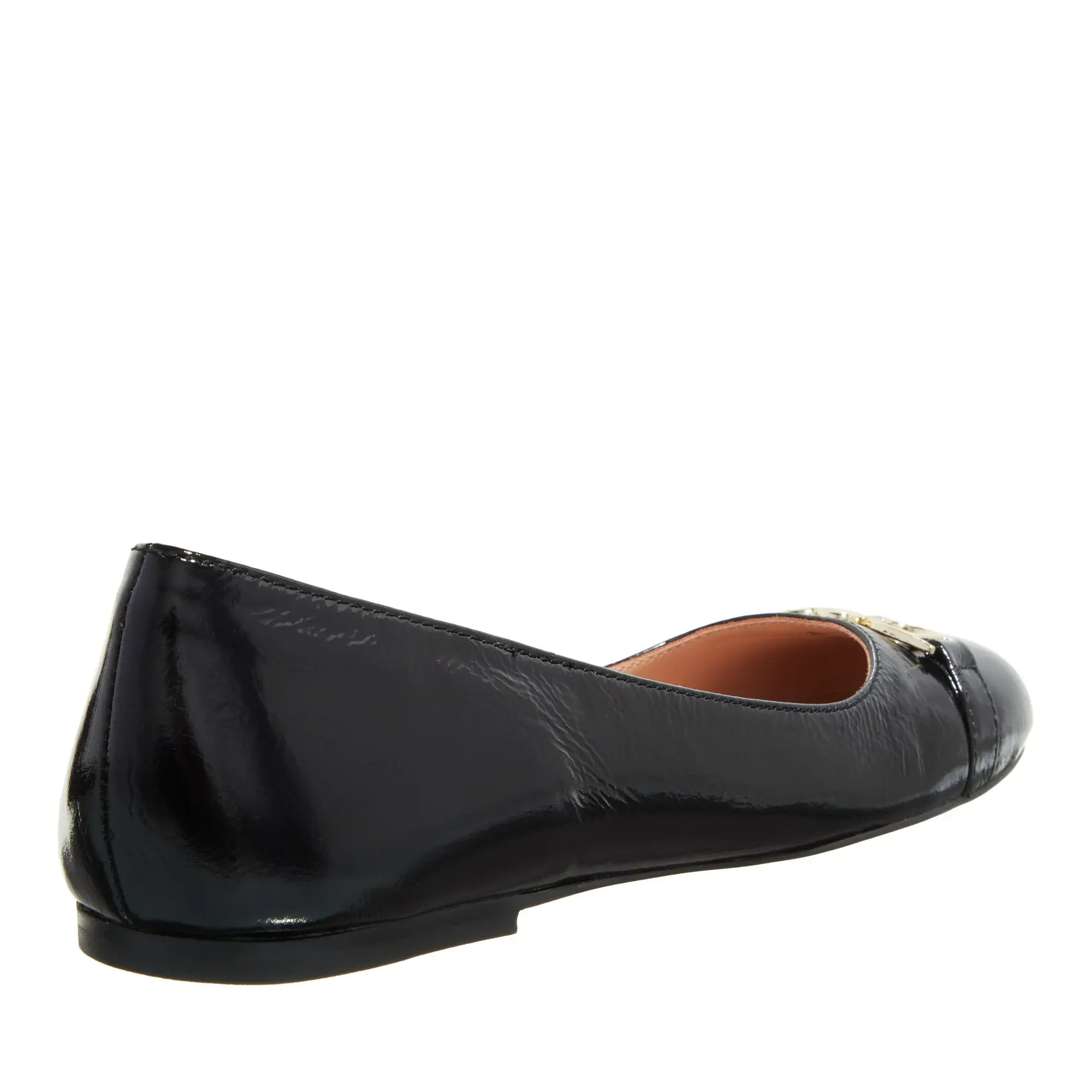 Ballerinas aus Lackleder mit Schnalle