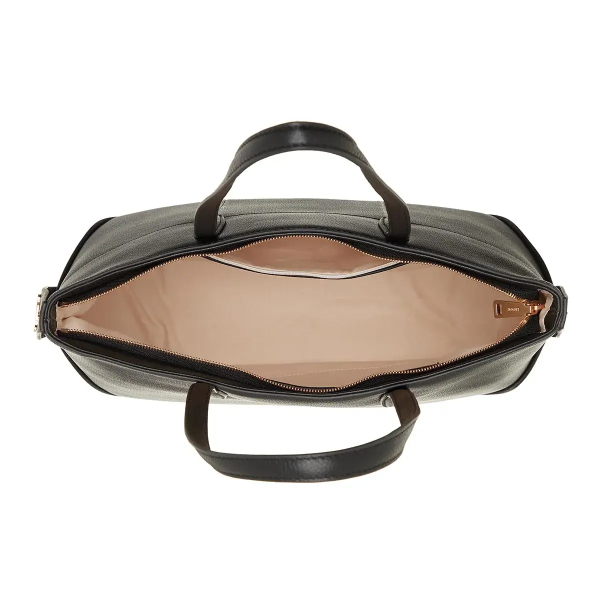 Strukturierte Leder-Shopper-Tasche