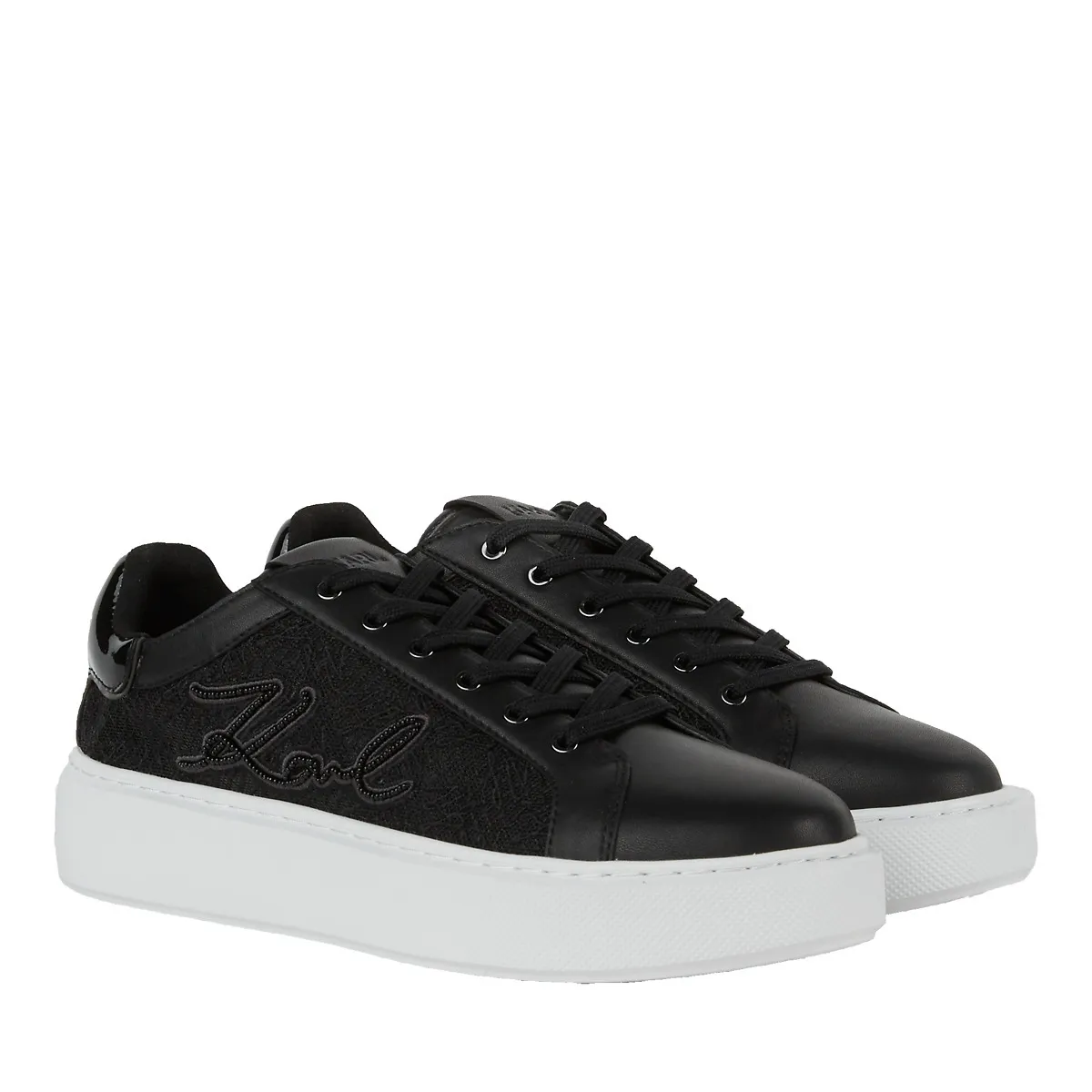 Karl Lagerfeld Schwarze Plateausneakers