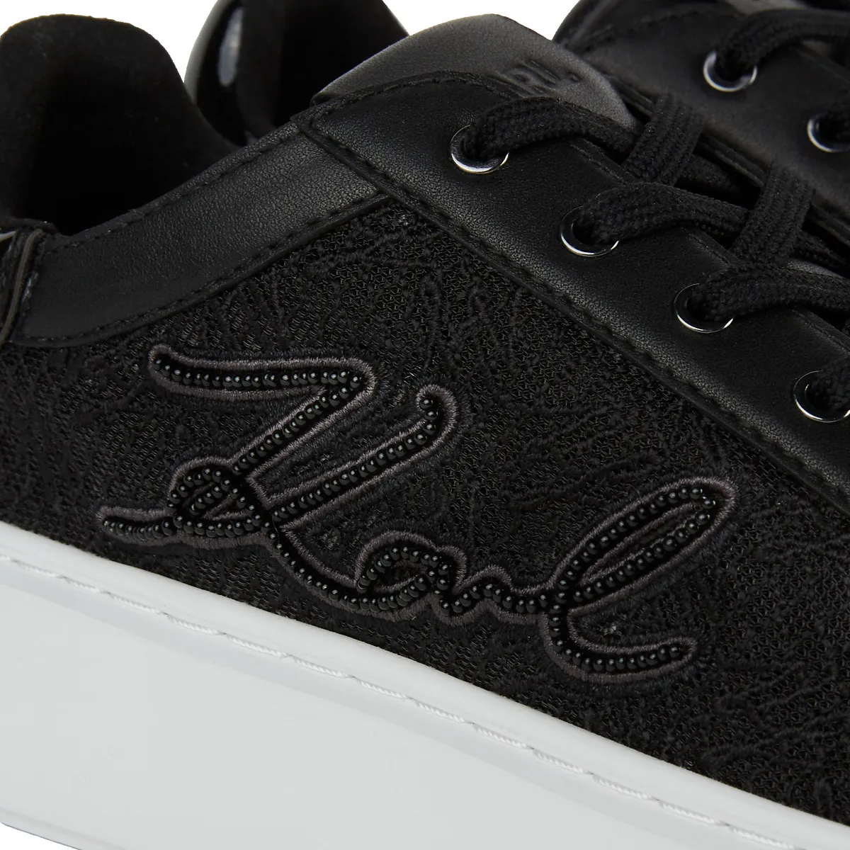 Karl Lagerfeld Schwarze Plateausneakers