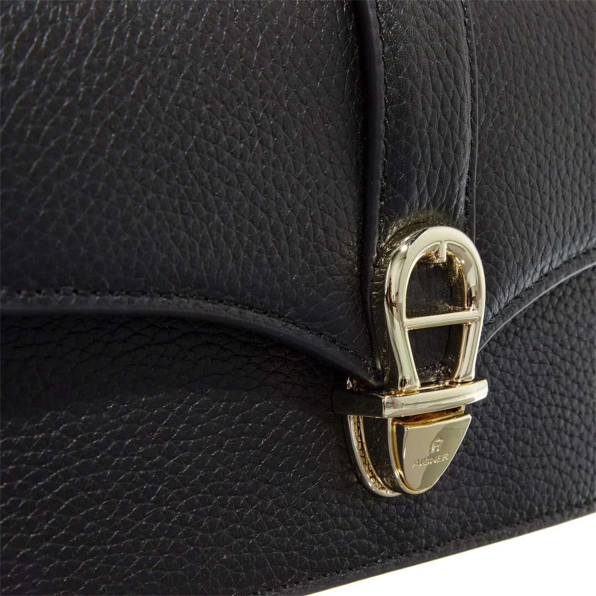 Elegante Leder-Umhängetasche mit Klappe