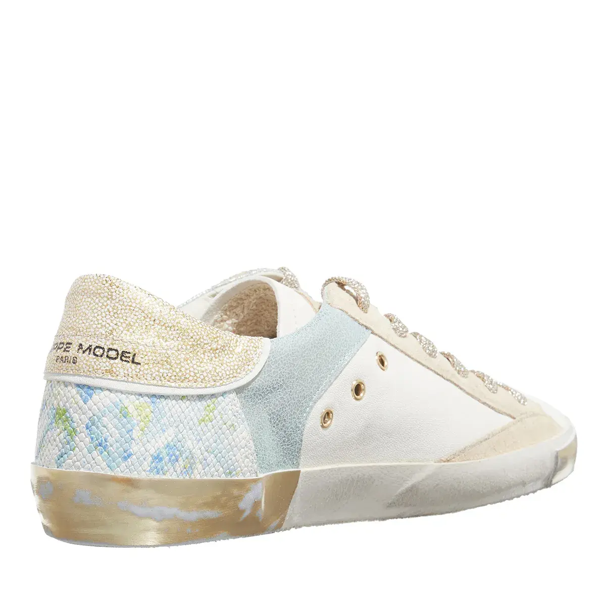 Low-Top Sneaker mit verschiedenen Mustern