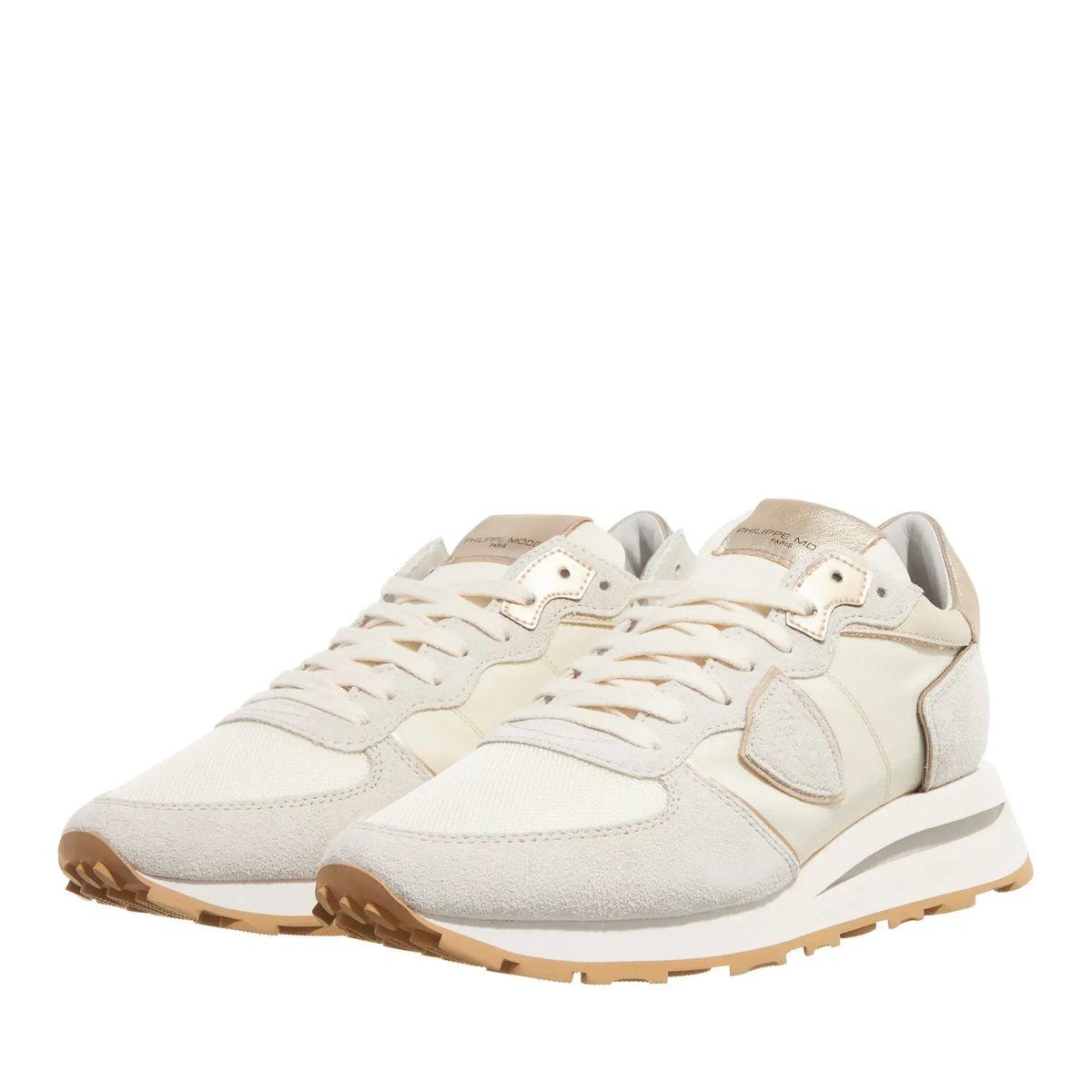 Beige Low-Top Mode-Sneakers