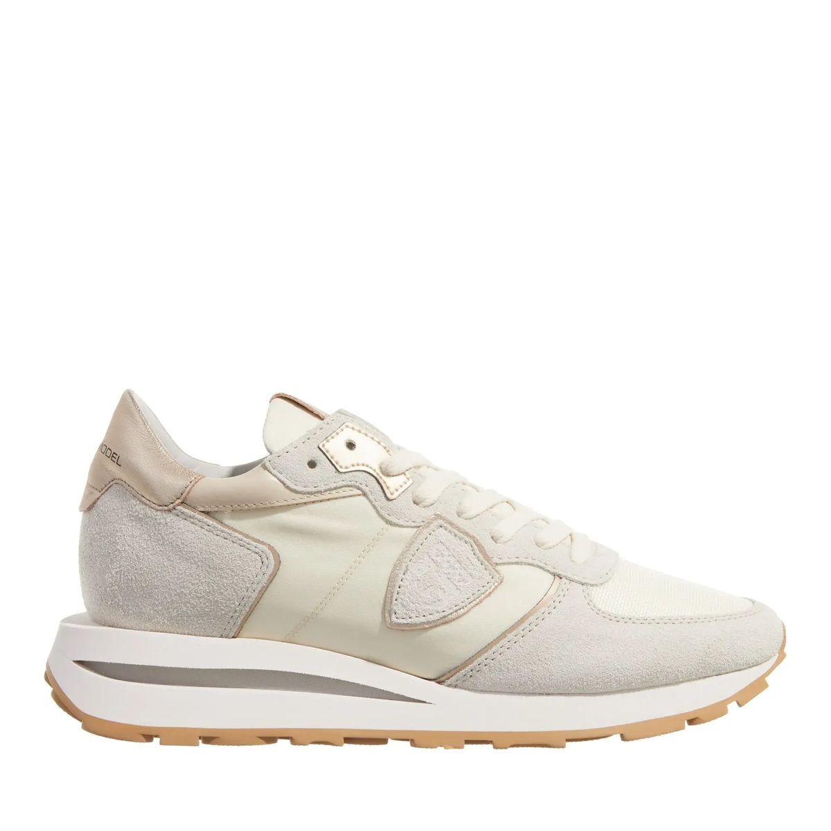 Beige Low-Top Mode-Sneakers