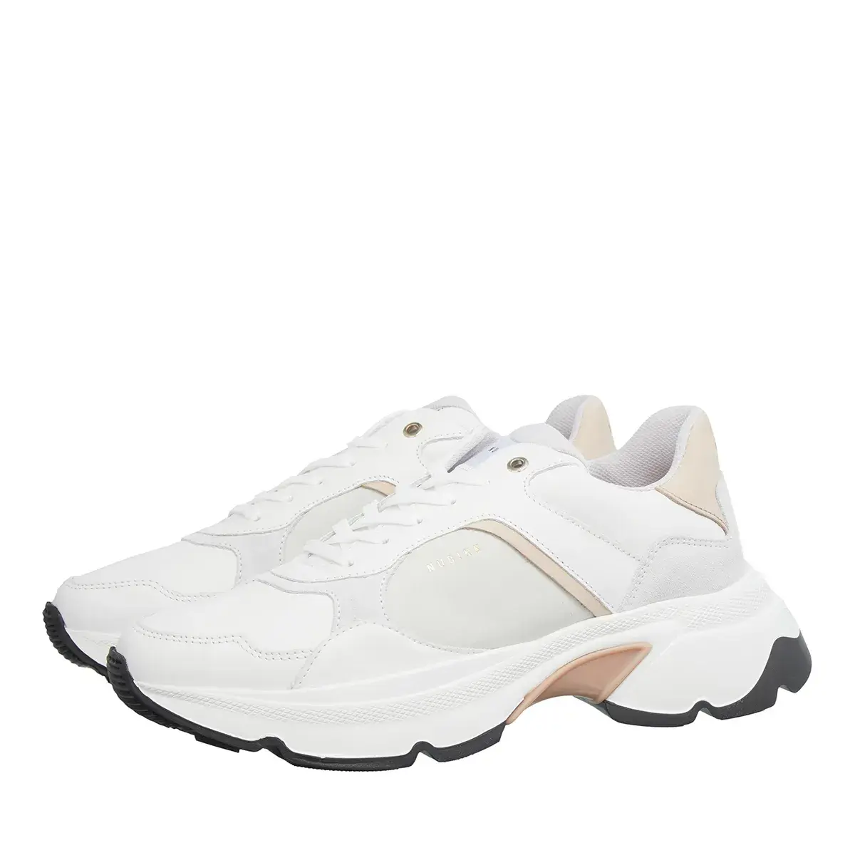Klobige Low-Top-Sneakers aus Leder
