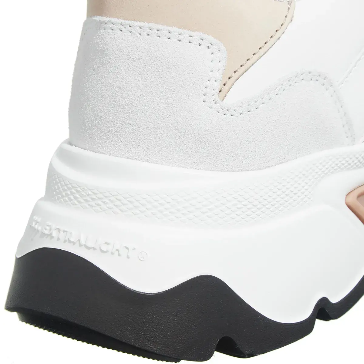 Klobige Low-Top-Sneakers aus Leder