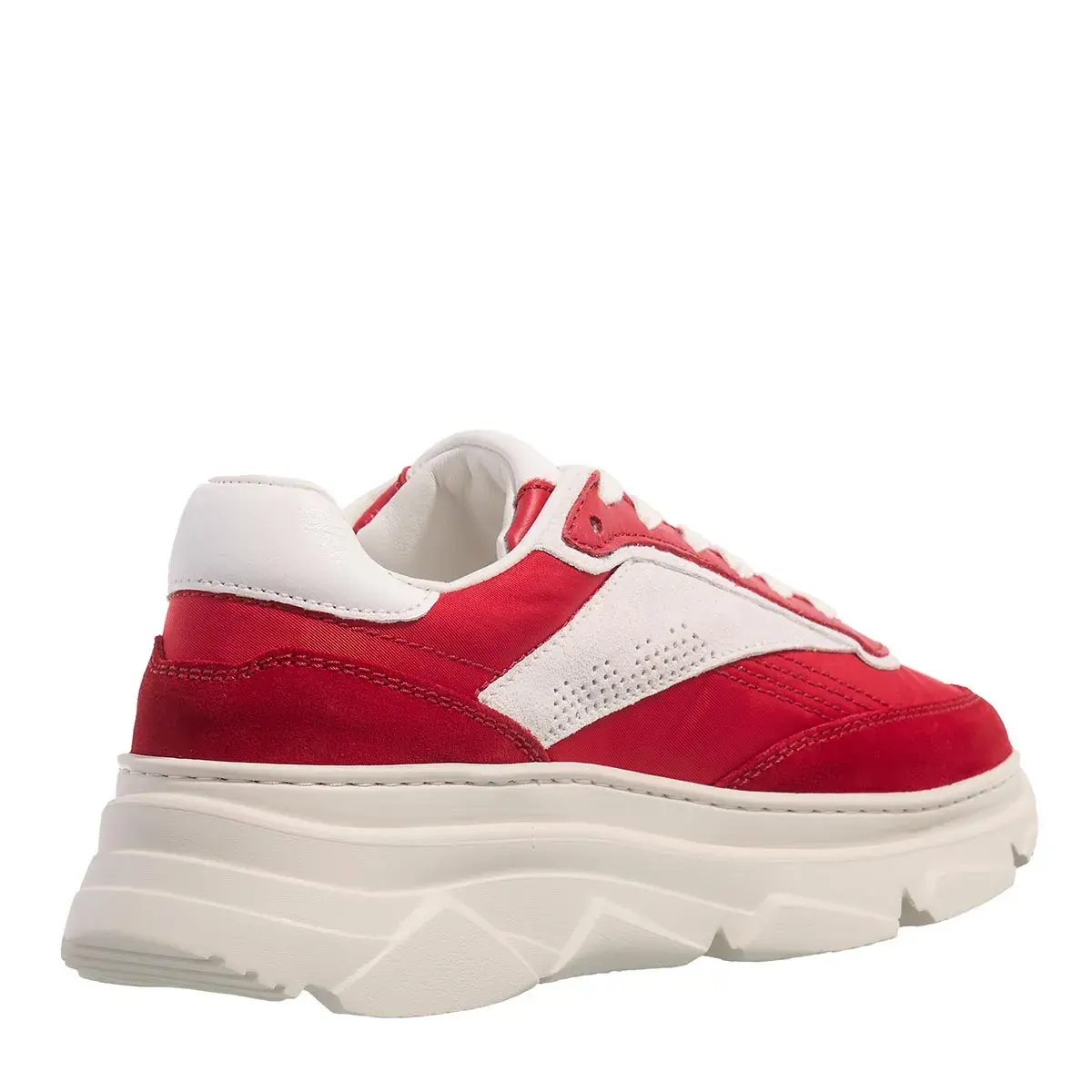 Moderne rote Plateau-Sneakers