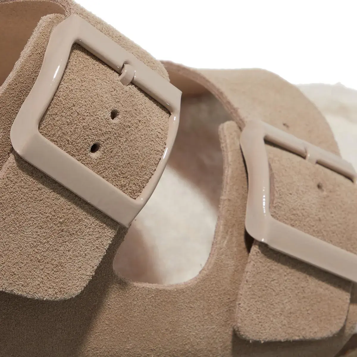 Furry Wildleder Espadrille Sandalen