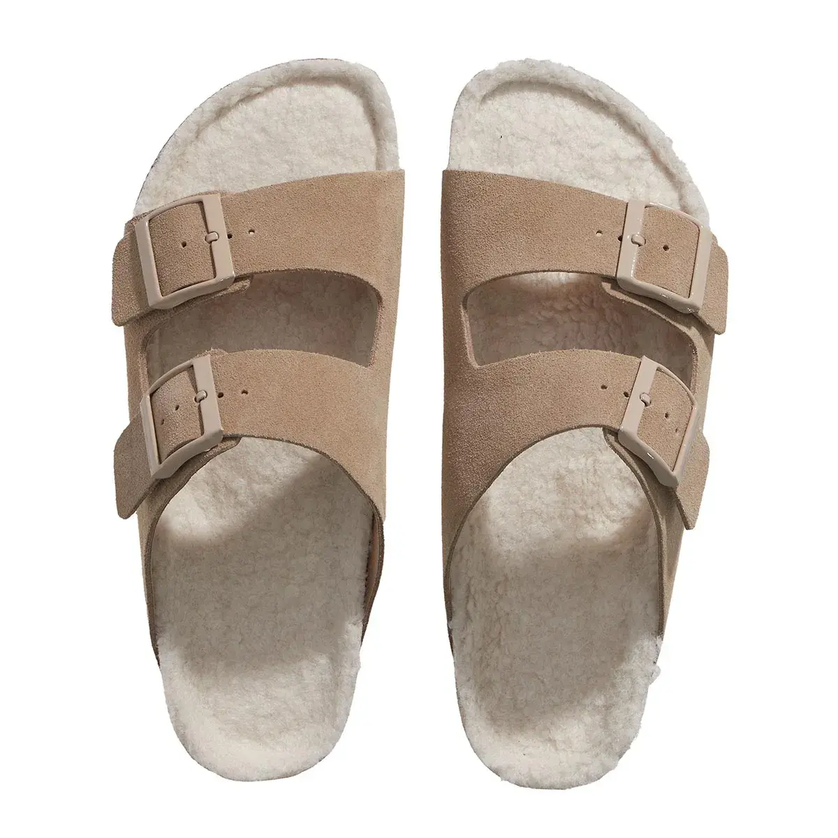 Furry Wildleder Espadrille Sandalen