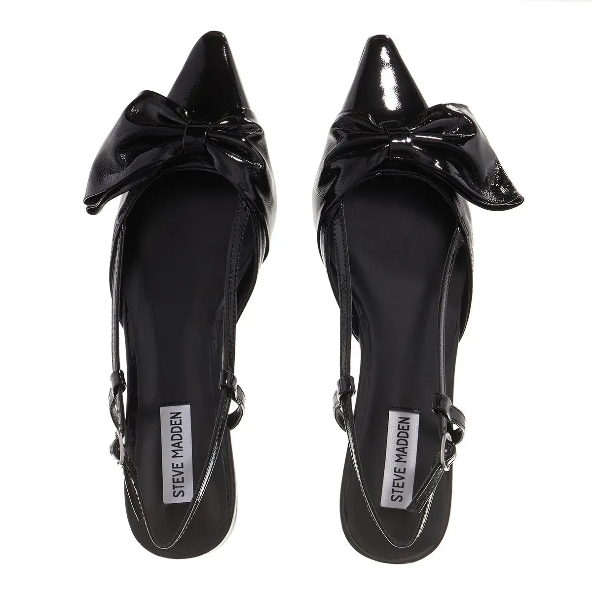Lack Slingpumps mit spitzer Zehenpartie