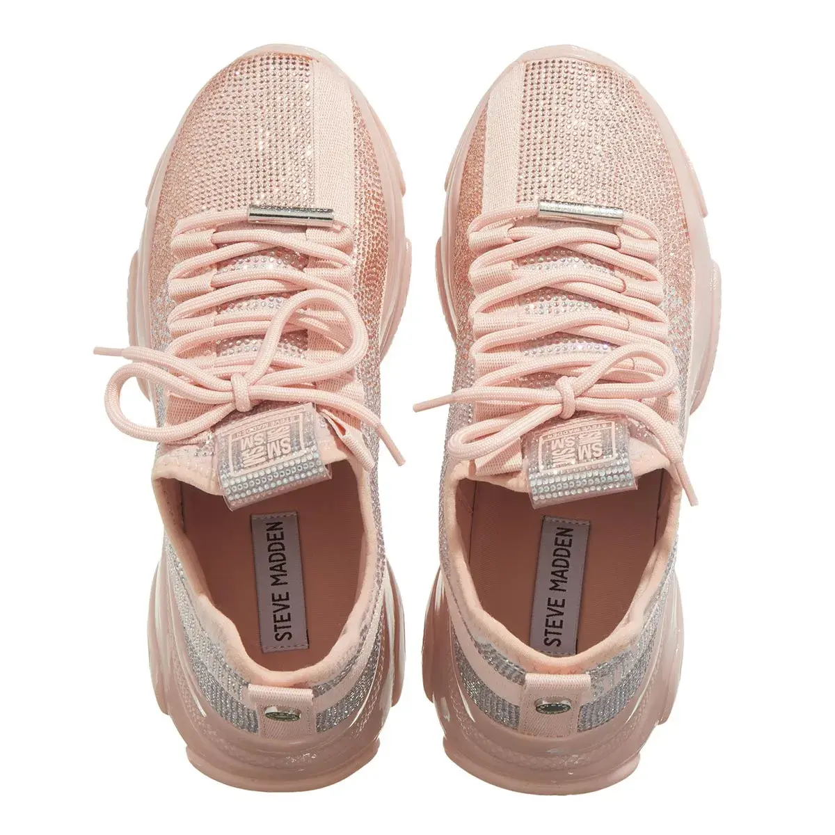 Strassverzierte Plateau-Sneakers