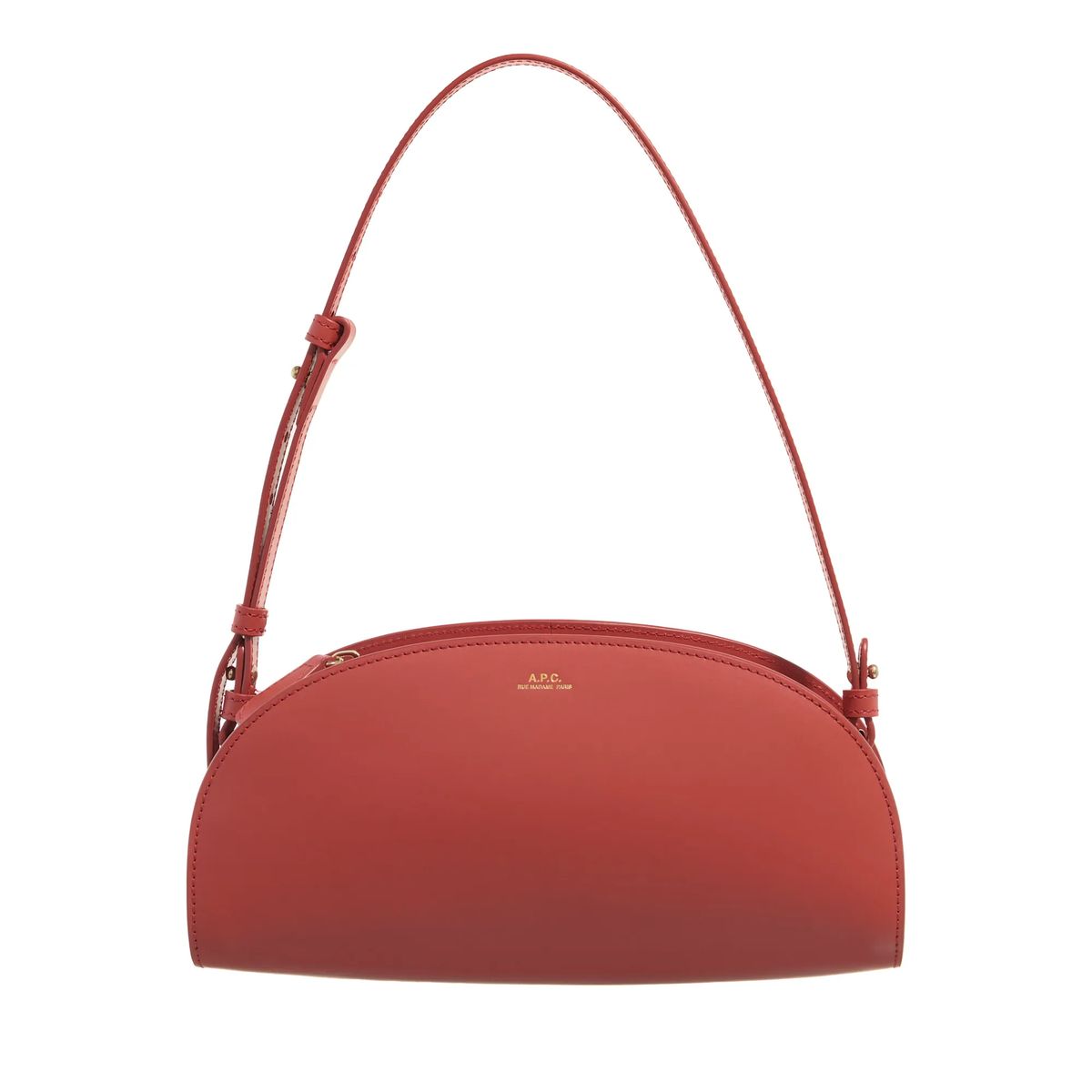 Demi-Lune Glattleder Schultertasche