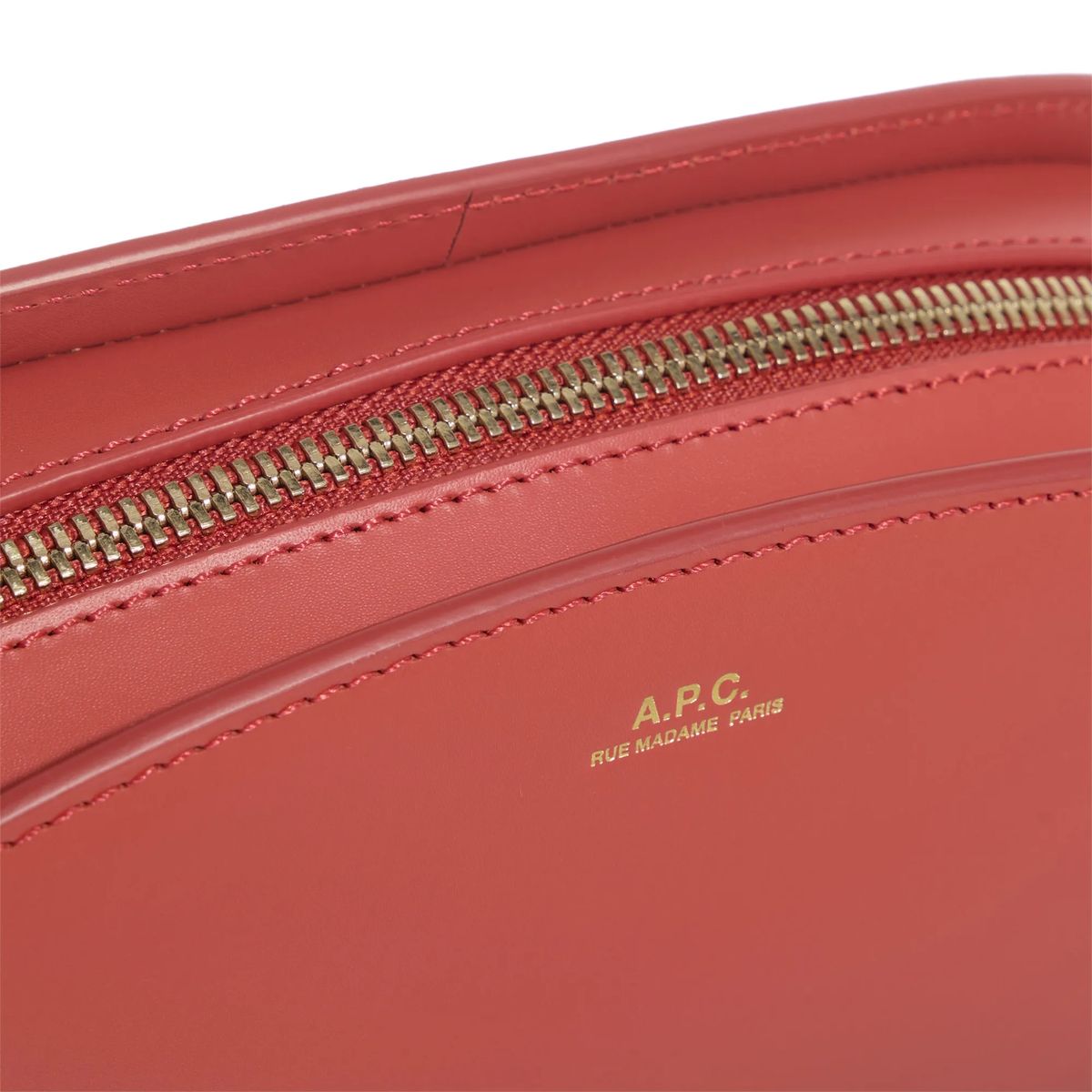 Demi-Lune Glattleder Schultertasche