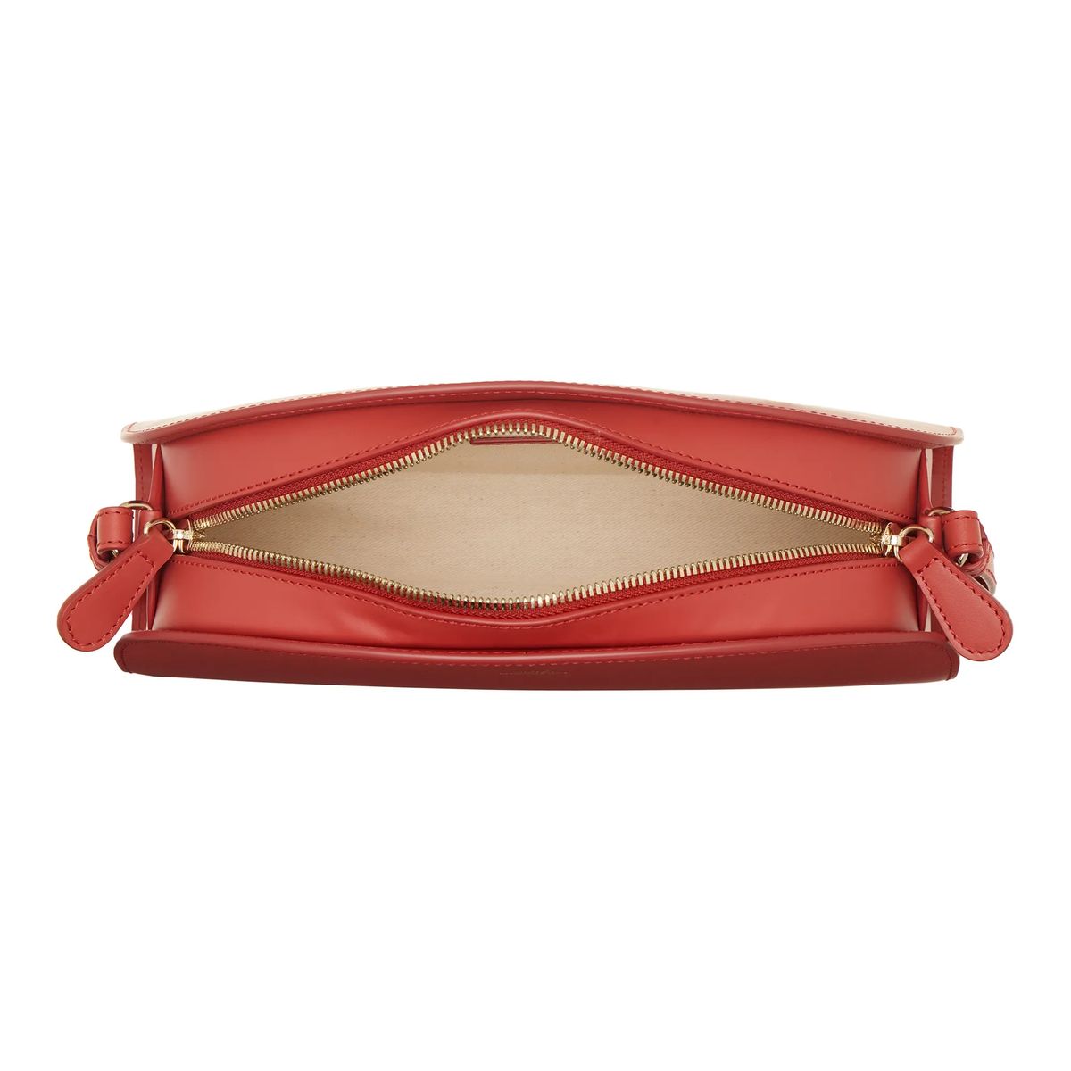 Demi-Lune Glattleder Schultertasche