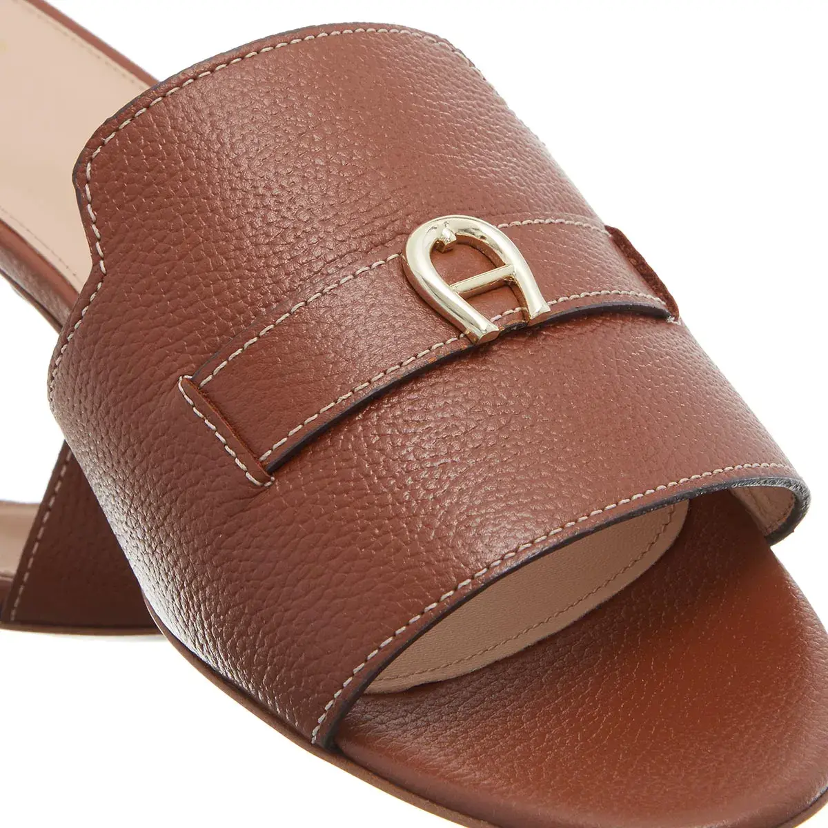Minimalistische Ledersandalette