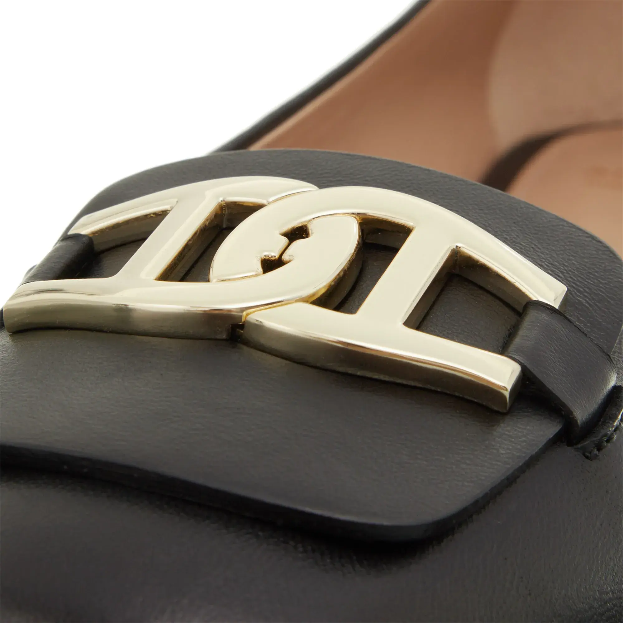 Klassische Leder Ballerinas mit Schnalle