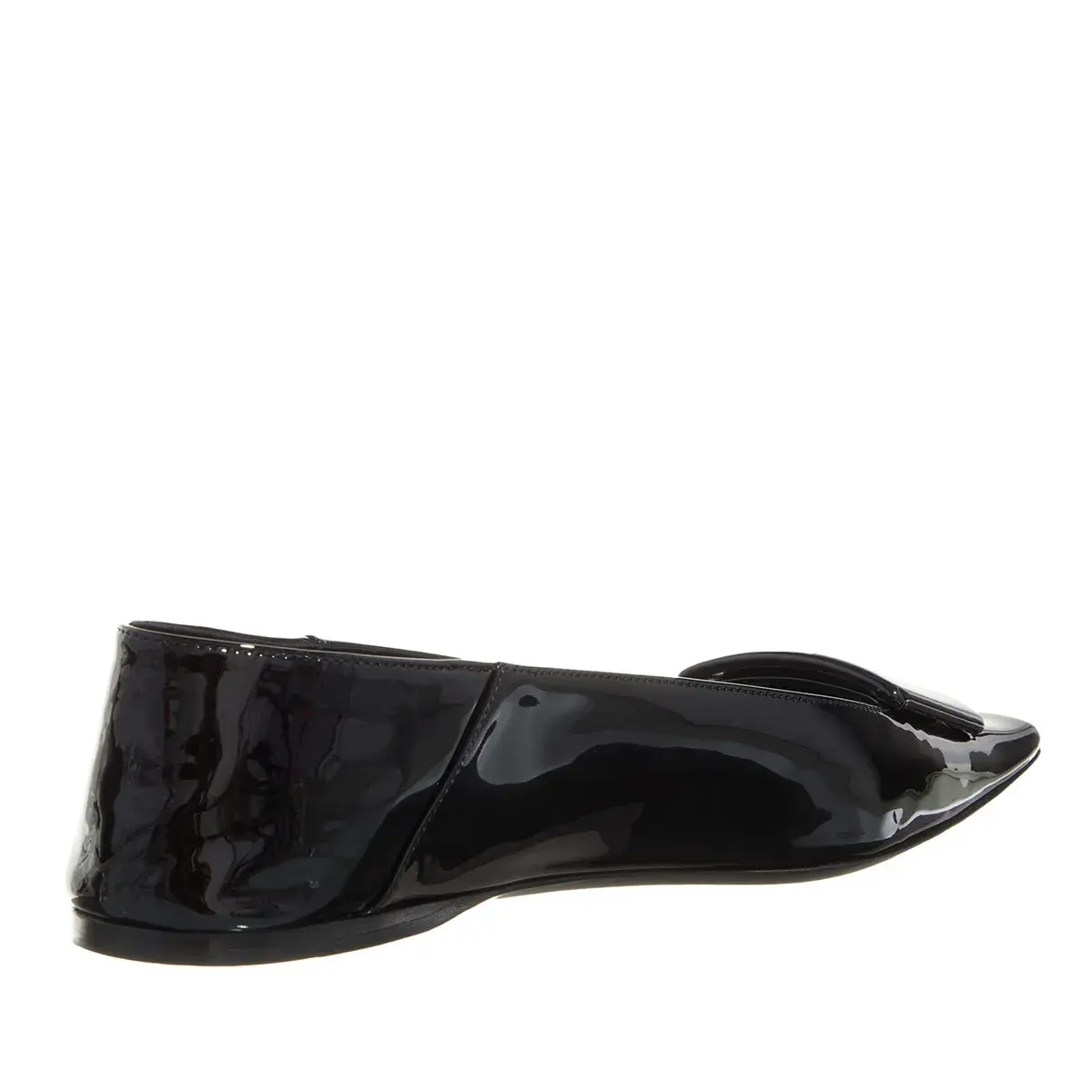 Elegante Ballerinas aus Lackleder mit Riemchen
