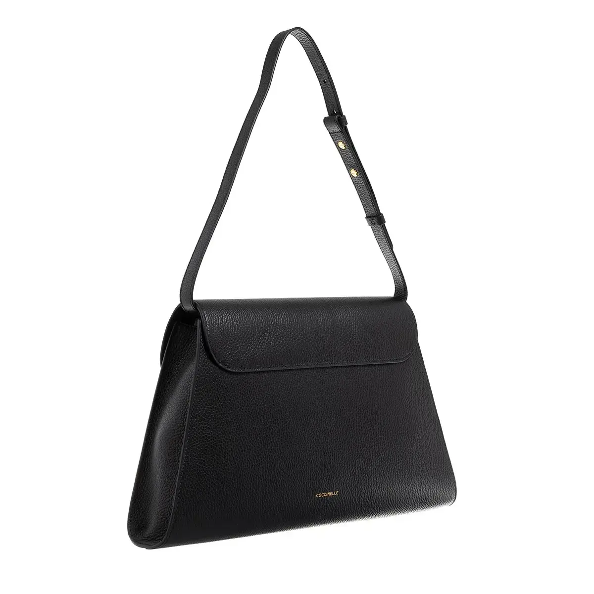 Strukturierte Schultertasche aus Leder