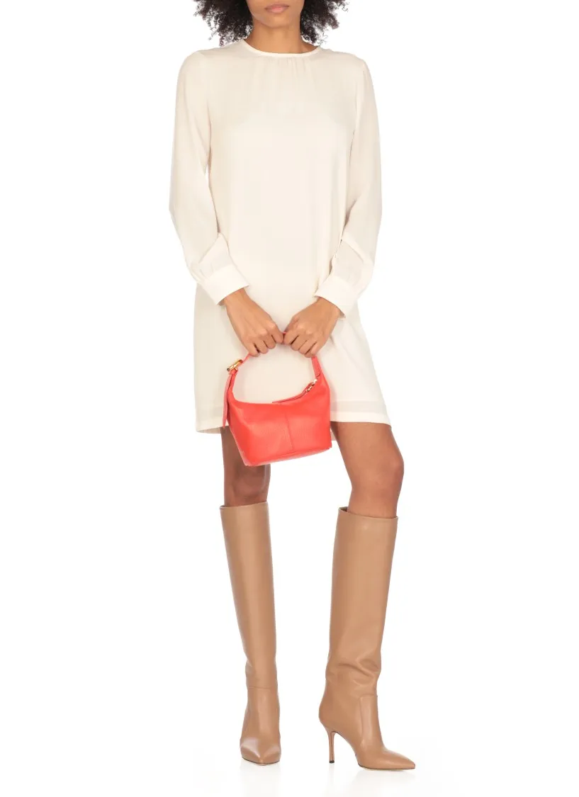 Lebhafte Leder Hobo-Tasche mit Griff