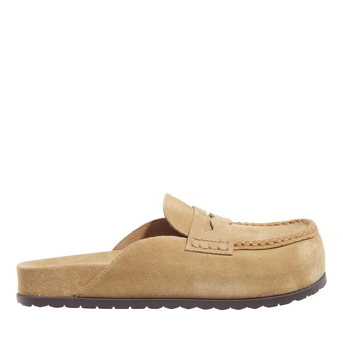 Penny Loafer Pantoletten aus Wildleder