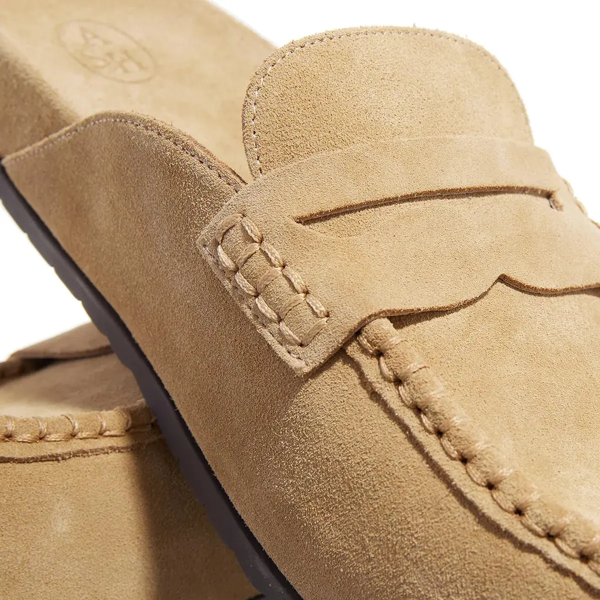 Penny Loafer Pantoletten aus Wildleder