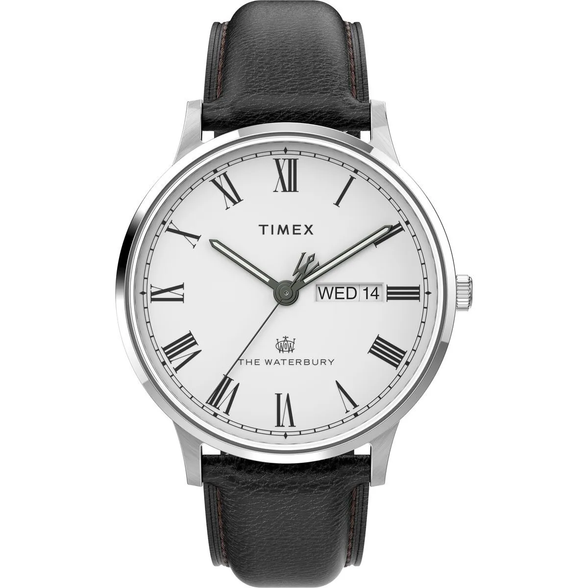 Klassische Day Date Lederuhr
