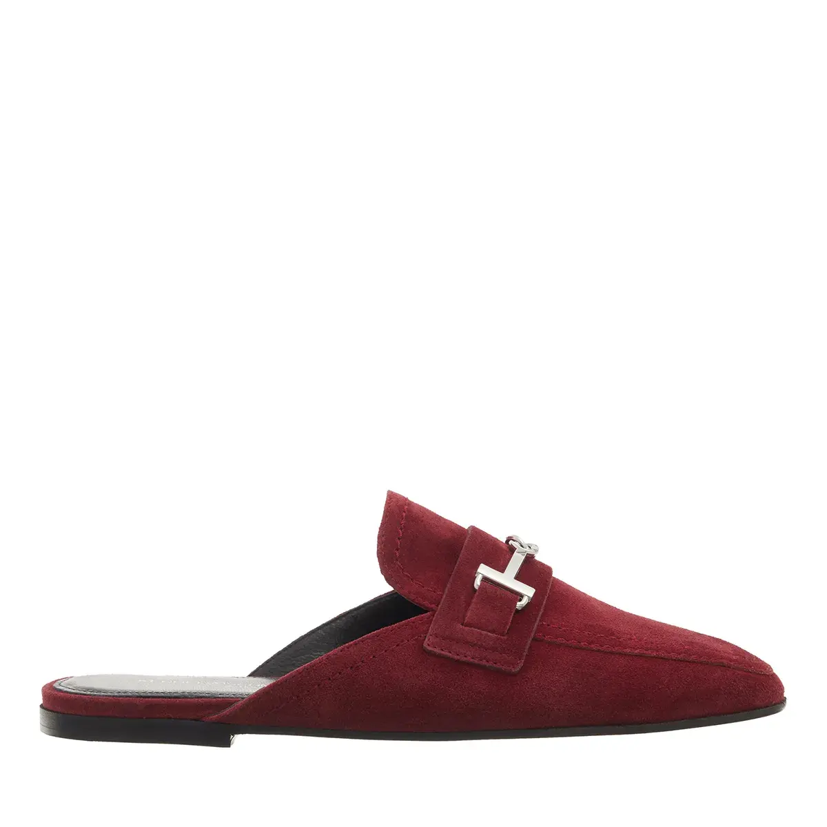 Wildleder-Mules mit Schnallendetail