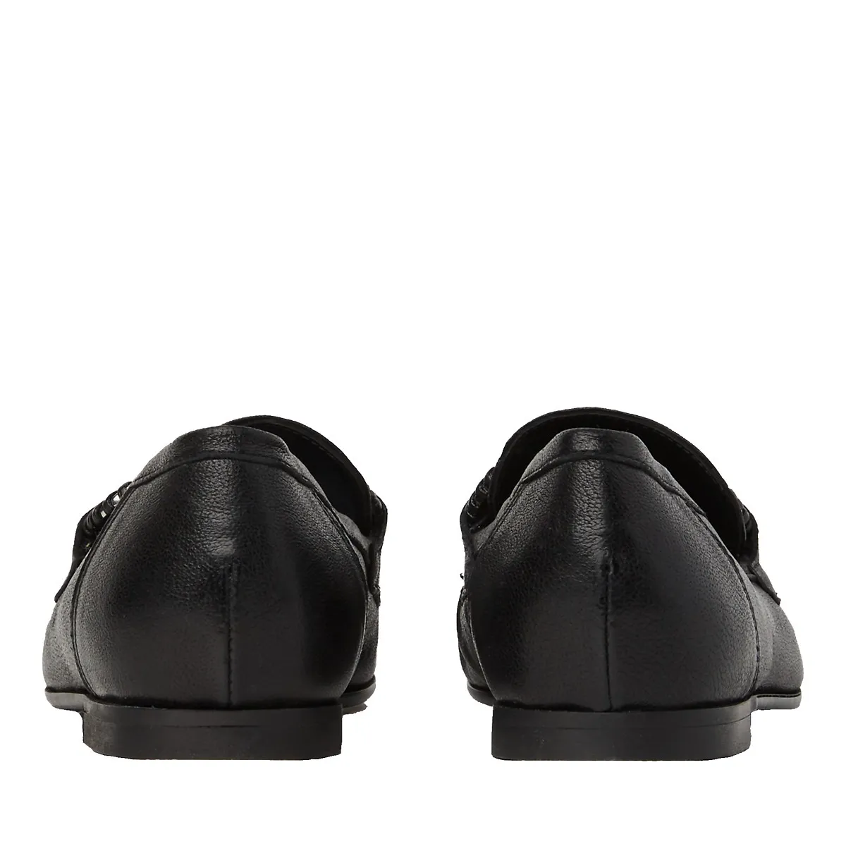 Elegante Lederloafer mit Broschen-Detail