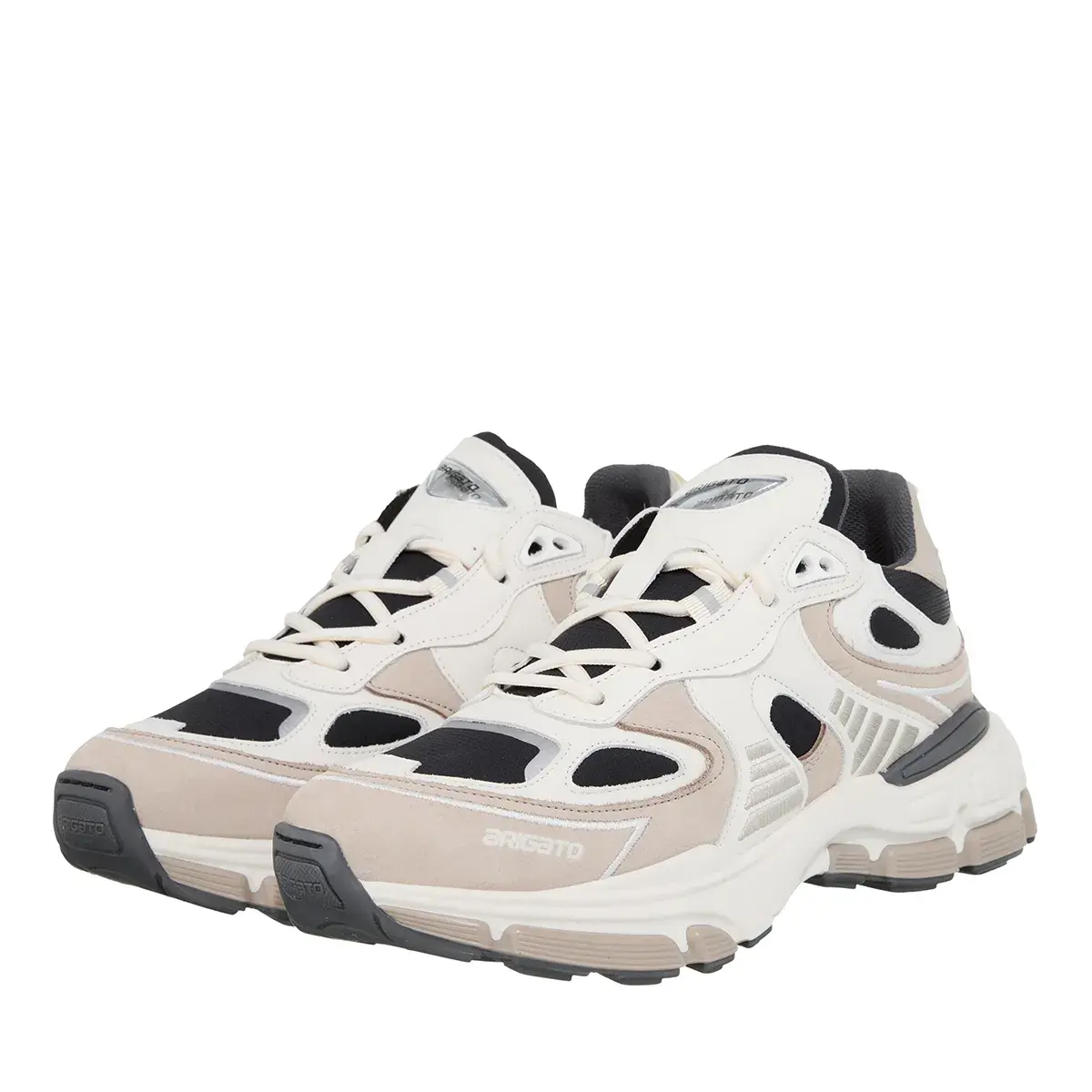 Sneaker mit klobiger Sohle in neutralen Tönen