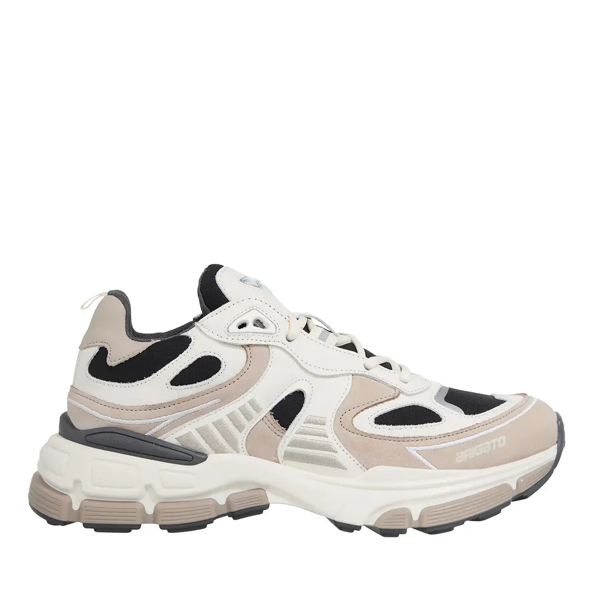 Sneaker mit klobiger Sohle in neutralen Tönen