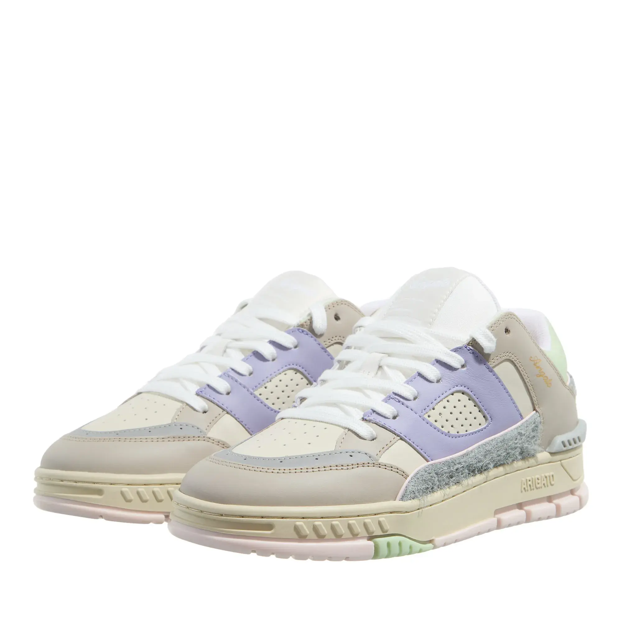 Low-Top Panel Sneaker, Mehrfarbige Akzente