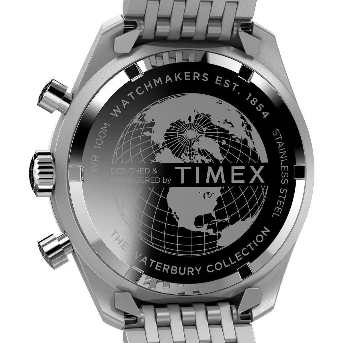 Silberne Chronograph Waterbury Heritage Uhr