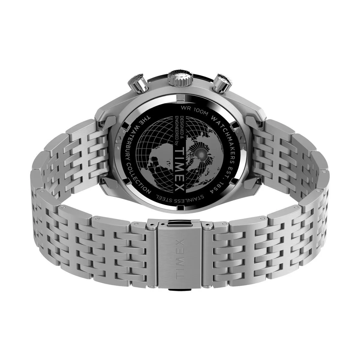Silberne Chronograph Waterbury Heritage Uhr