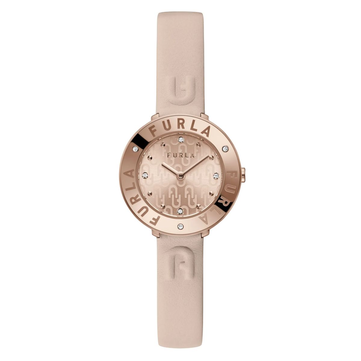 Elegante analoge Uhr mit Lederarmband