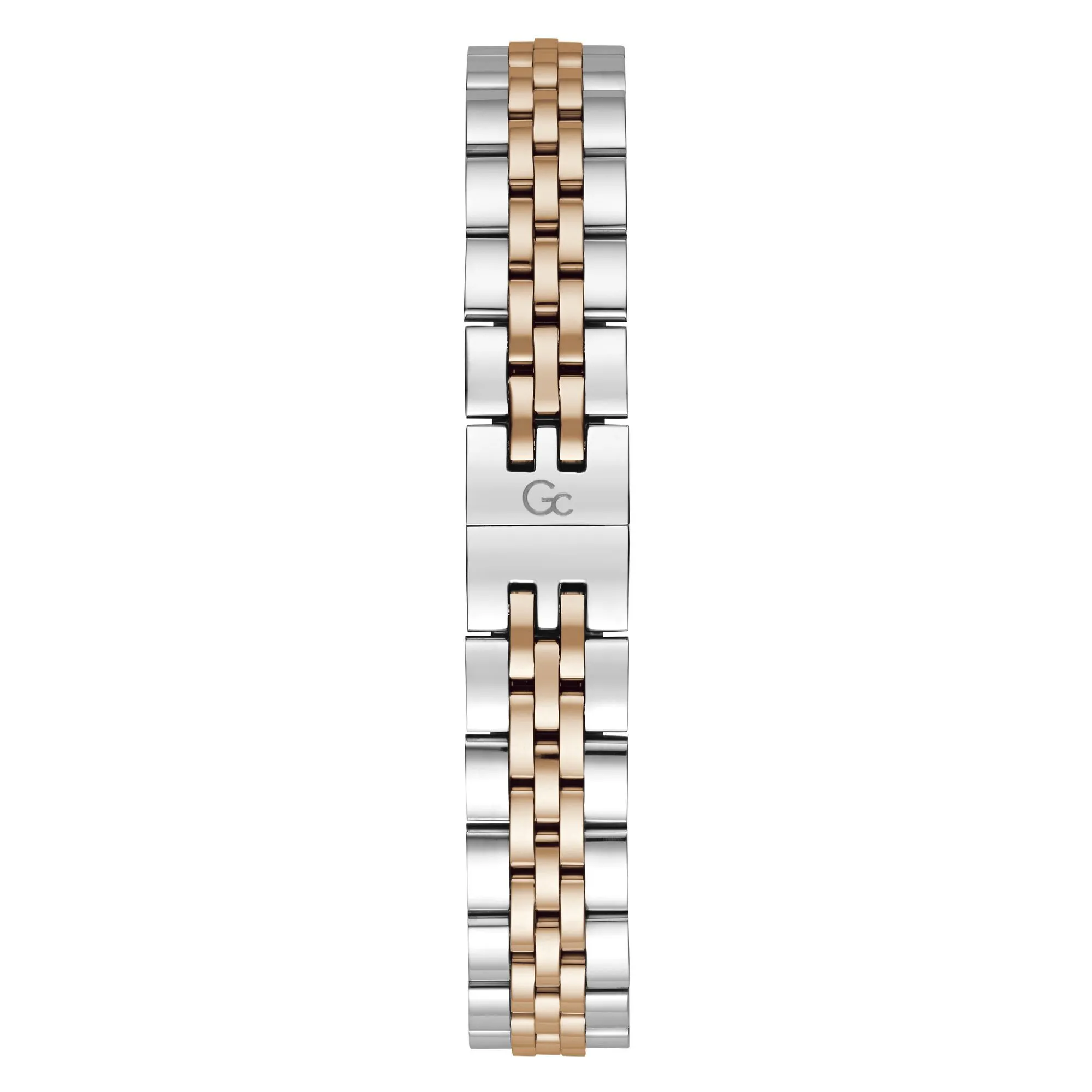 Zweifarbige Edelstahldamen-Armbanduhr