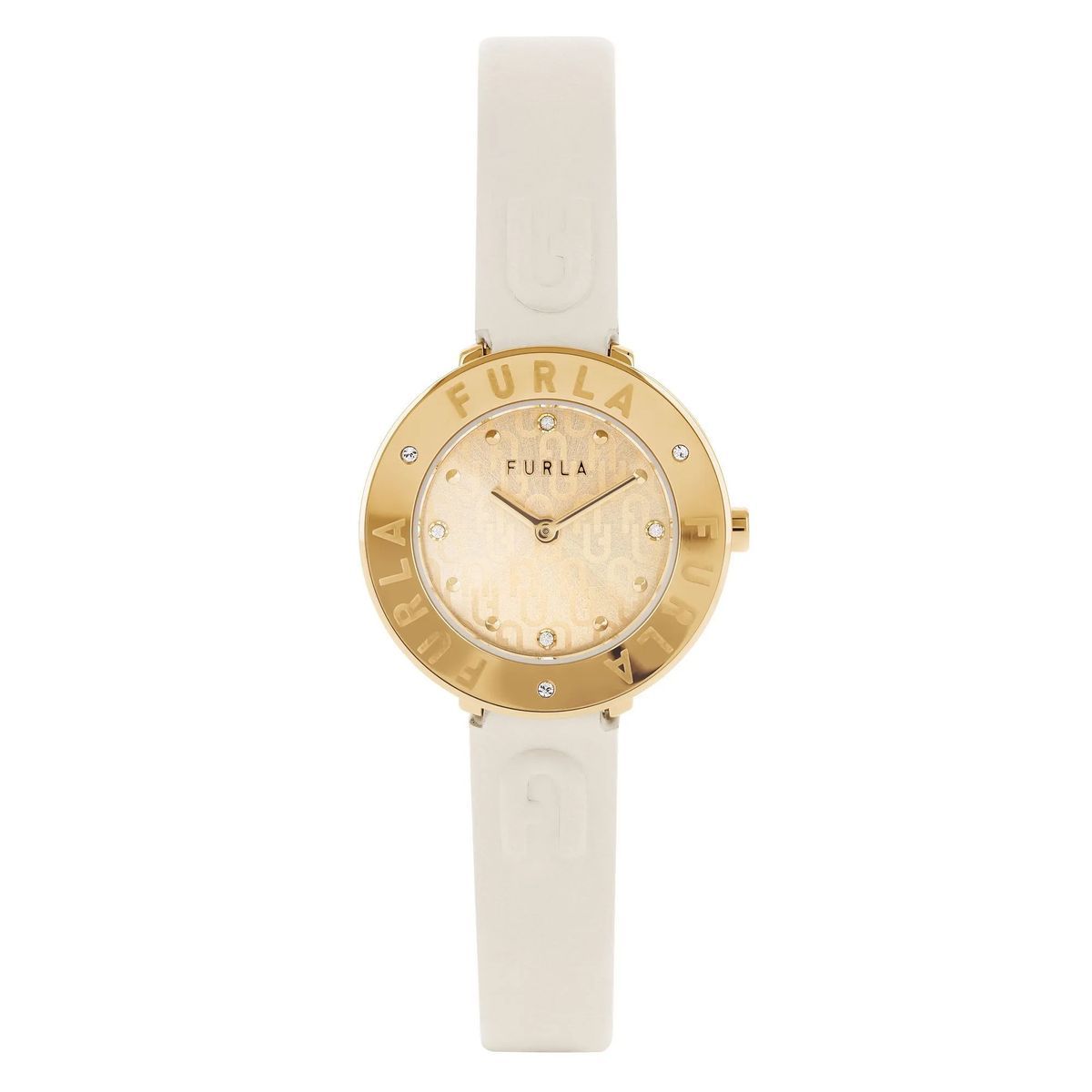 Elegante goldfarbene Damenuhr