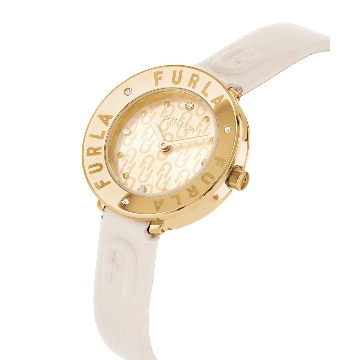 Elegante goldfarbene Damenuhr