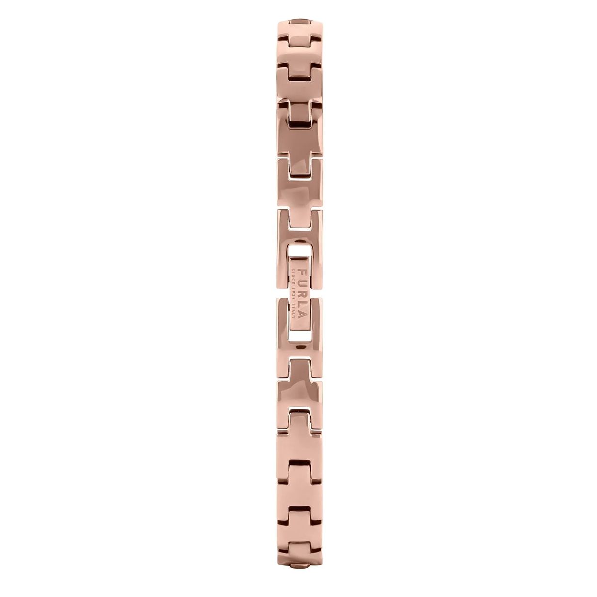 Elegante Roségoldene Lederarmbanduhr