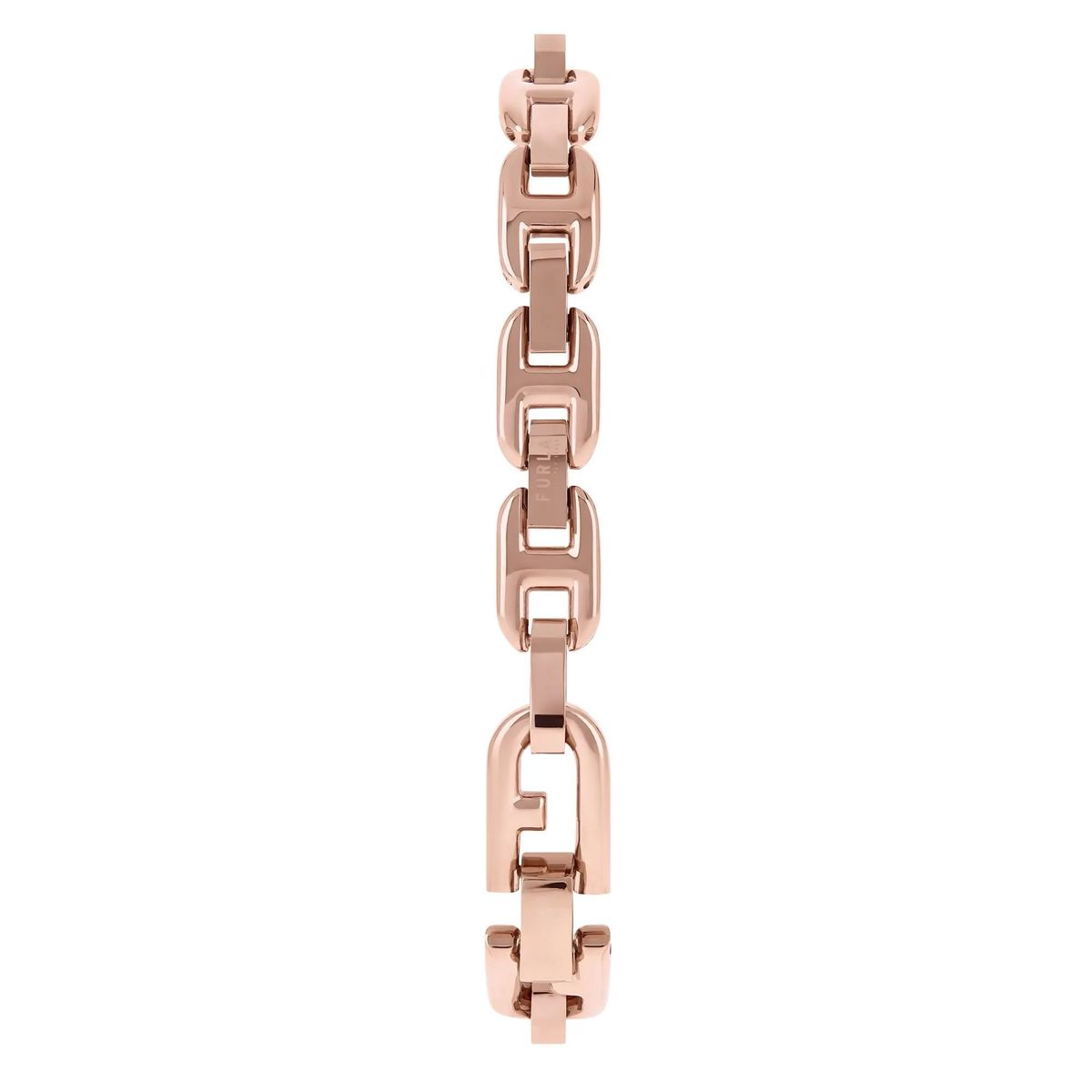 Rosegoldfarbene achteckige Damenuhr
