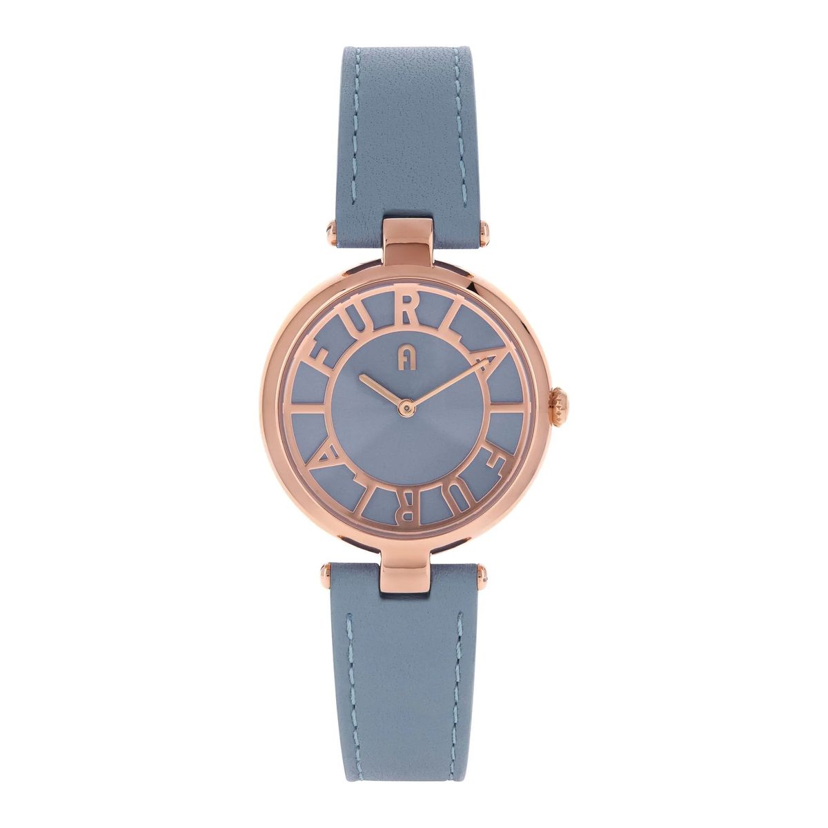 Minimalistische Uhr mit Lederarmband
