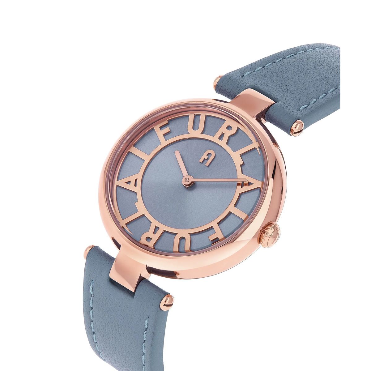 Minimalistische Uhr mit Lederarmband