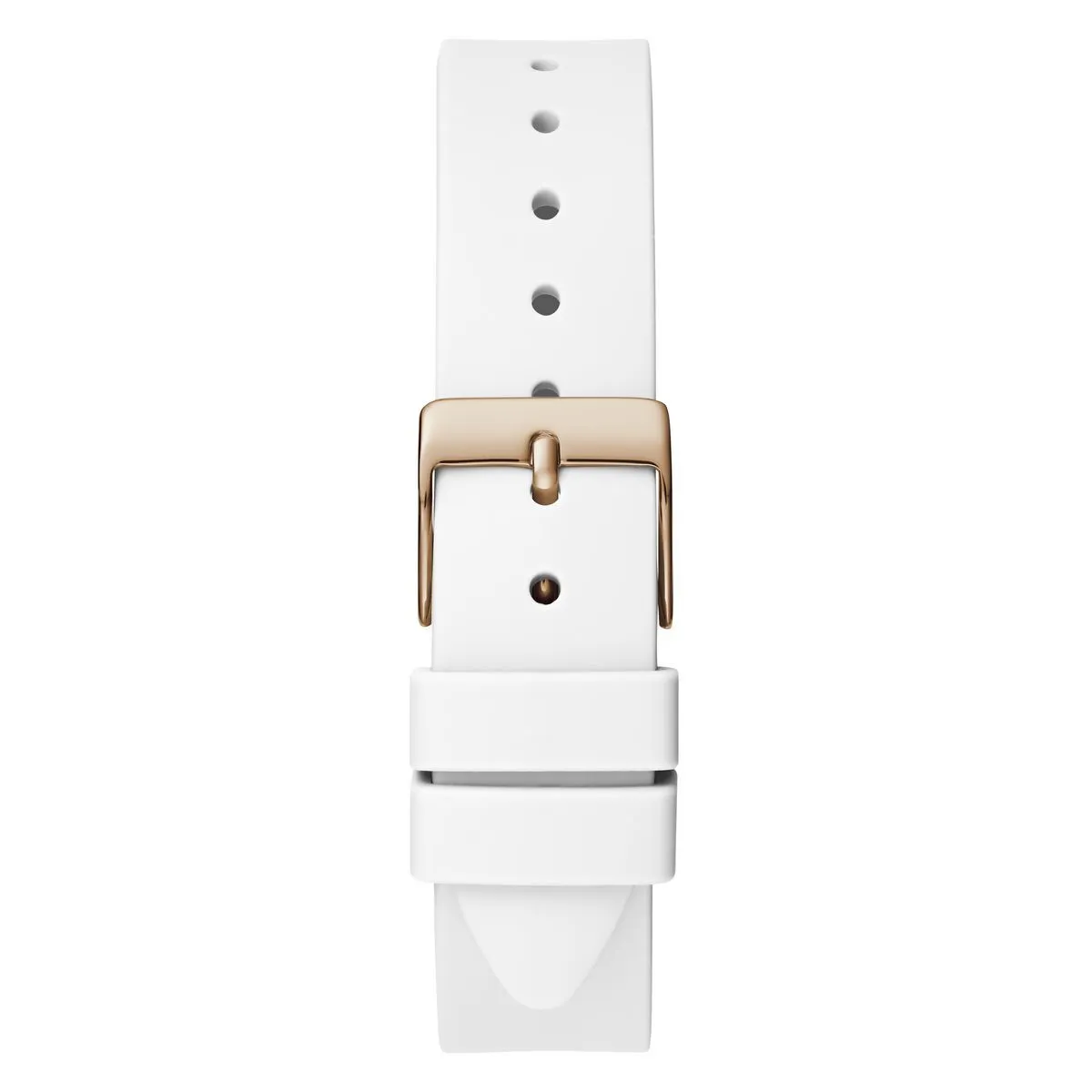 Bunte Kristall Analog Uhr mit weißem Armband