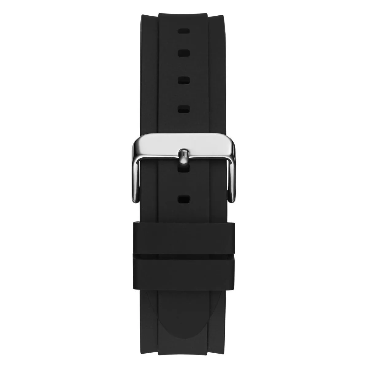 Multifunktionsuhr mit schwarzem Silikonarmband